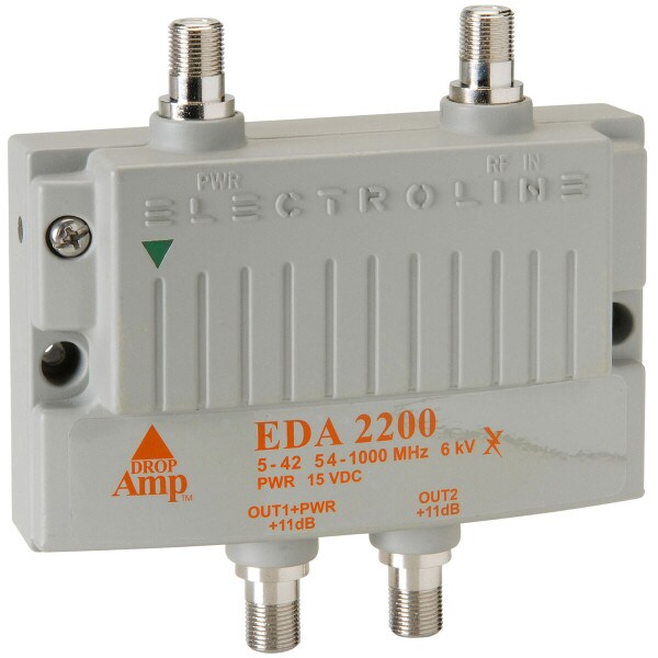 Main product image for Electroline EDA2200 2-port Low Noise CATV Amplifi 182-570